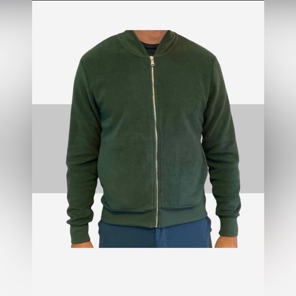 M. Singer Other - M. Singer Contender Zip Jacket Size XL Green Bomber Jacket NWT